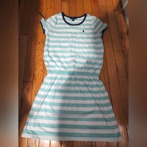 Polo Ralph Lauren Big Girls Striped Jersey T-Shirt Dress Large